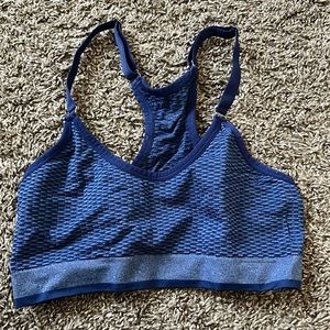 Navy Blue Razorback New Balance Sports Bras
